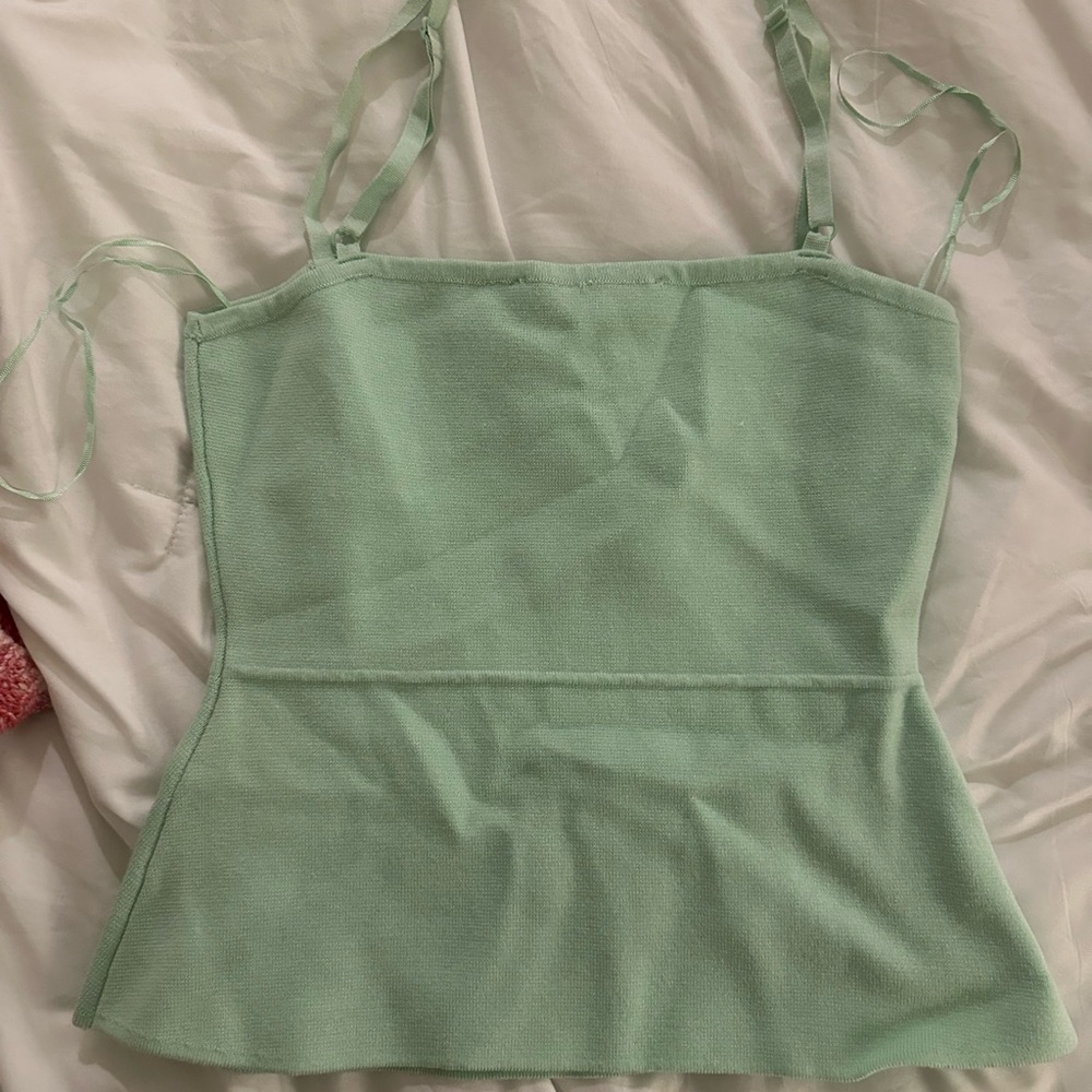 Zara Mint Green Women's Top